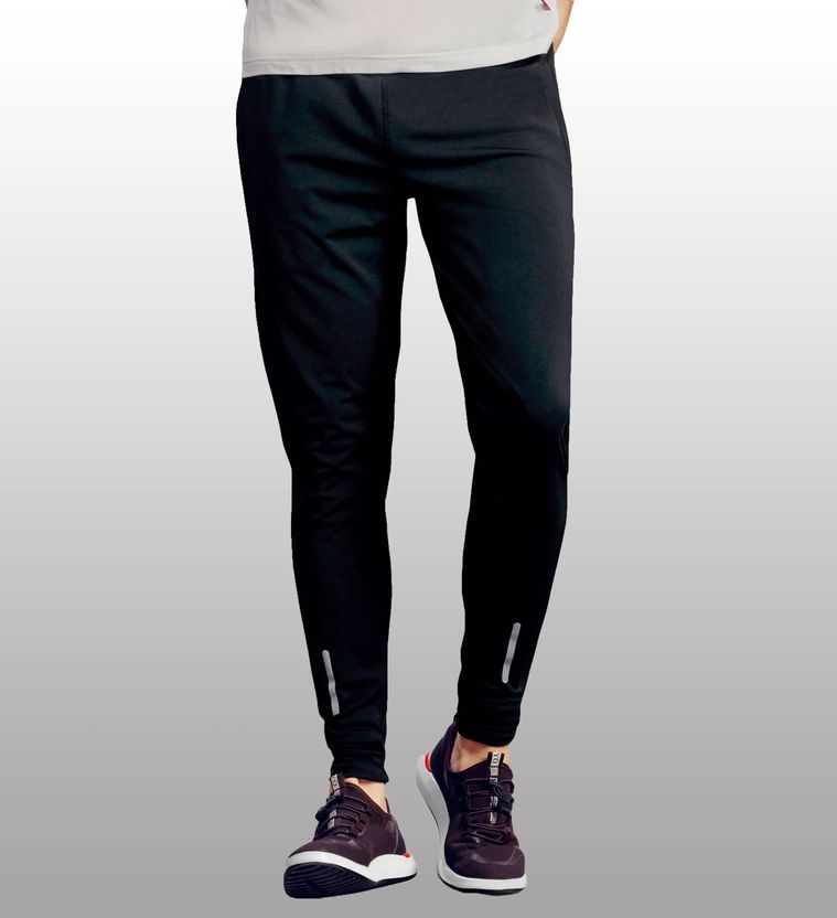 OHGORY Pack of 2 Men Black, Grey Track Pants - Image 2