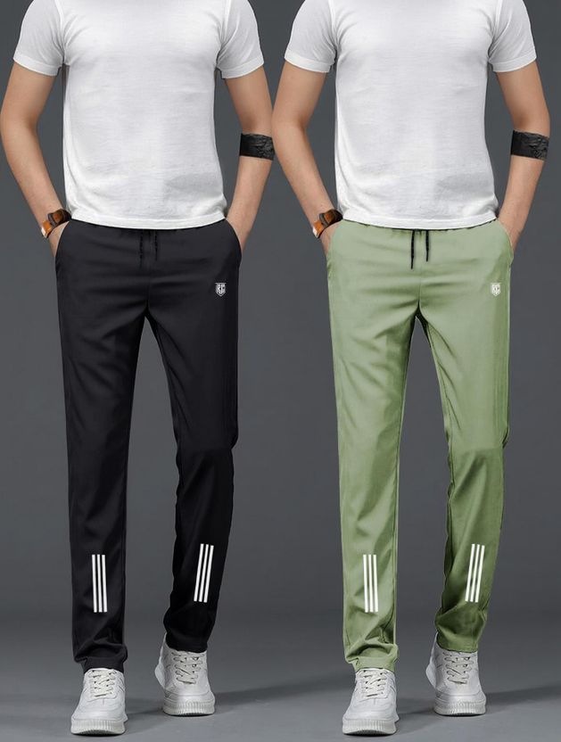 ROYSTER CALLUS Men Grey, Black Track Pants - Image 8