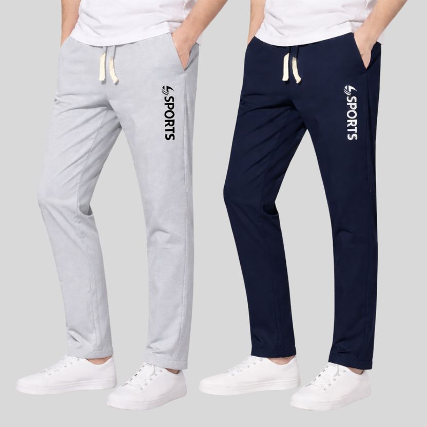 FASHION SARK Printed Black Track Pants - Image 4