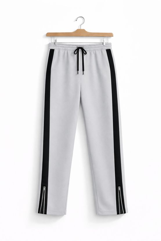 Vontade Colorblock Men Grey Track Pants - Image 4