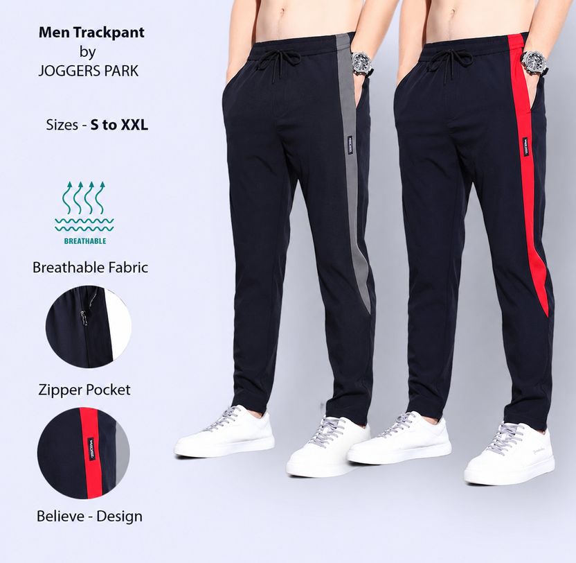 Joggers Park Striped Multicolor Track Pants - Image 8