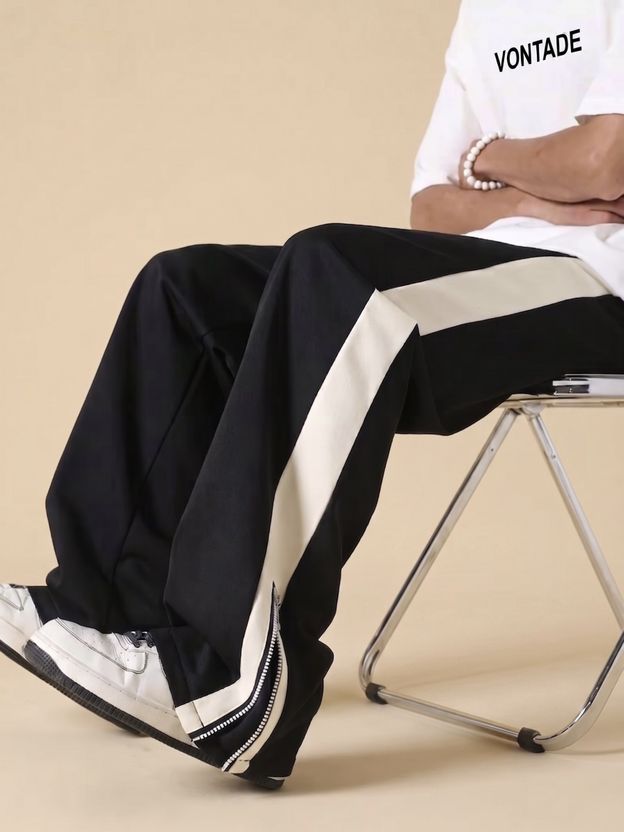 Vontade Colorblock Men Grey Track Pants - Image 5