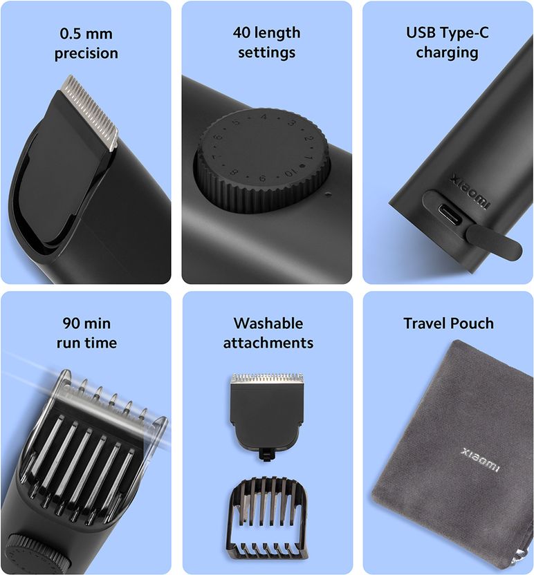 Mi Beard Trimmer 2C Black 90 min Runtime - Image 3