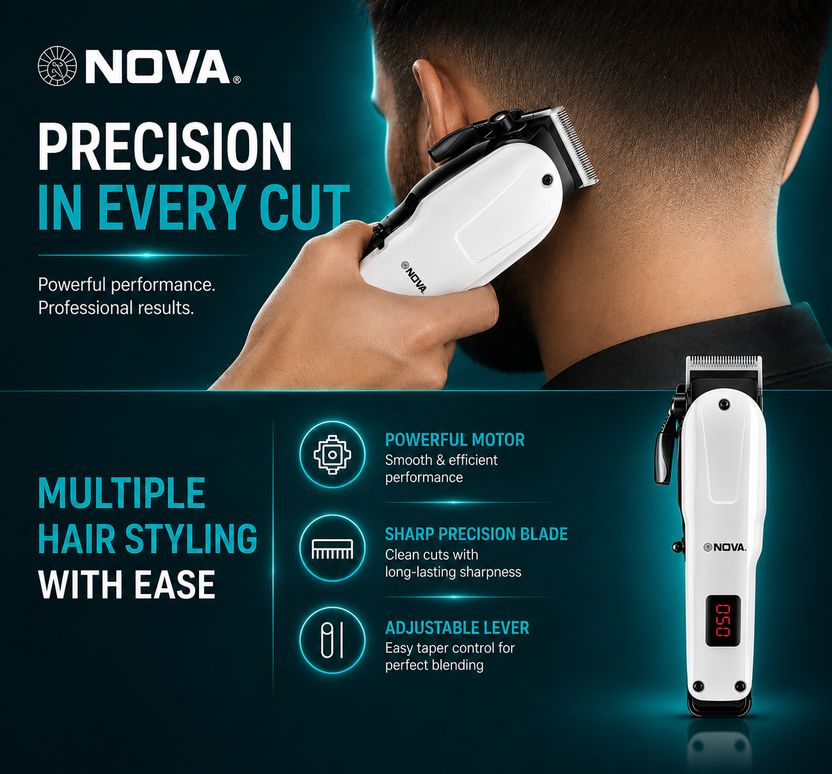 NOVA NHT 1083 Cordless Hair Clipper - Image 4