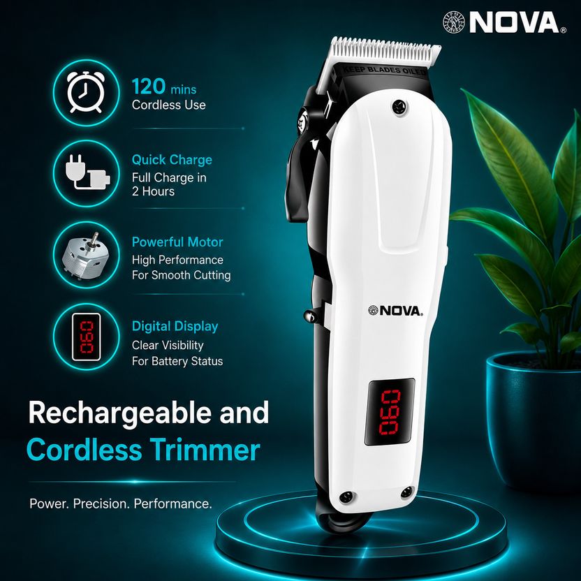NOVA NHT 1083 Cordless Hair Clipper - Image 3