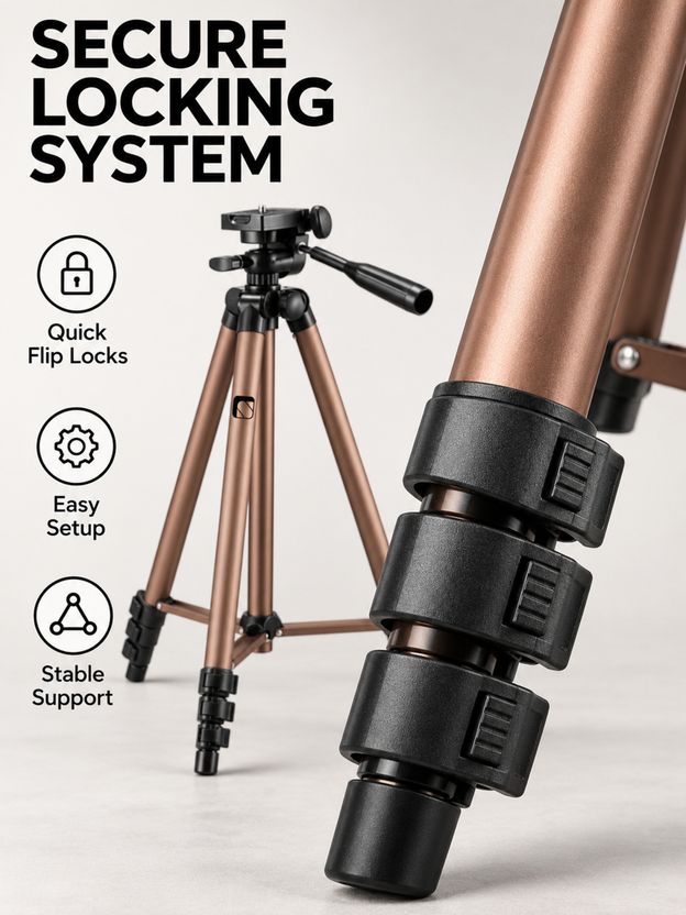 Syvo WT-3130 Tripod Kit Brown/Black 5000g - Image 5