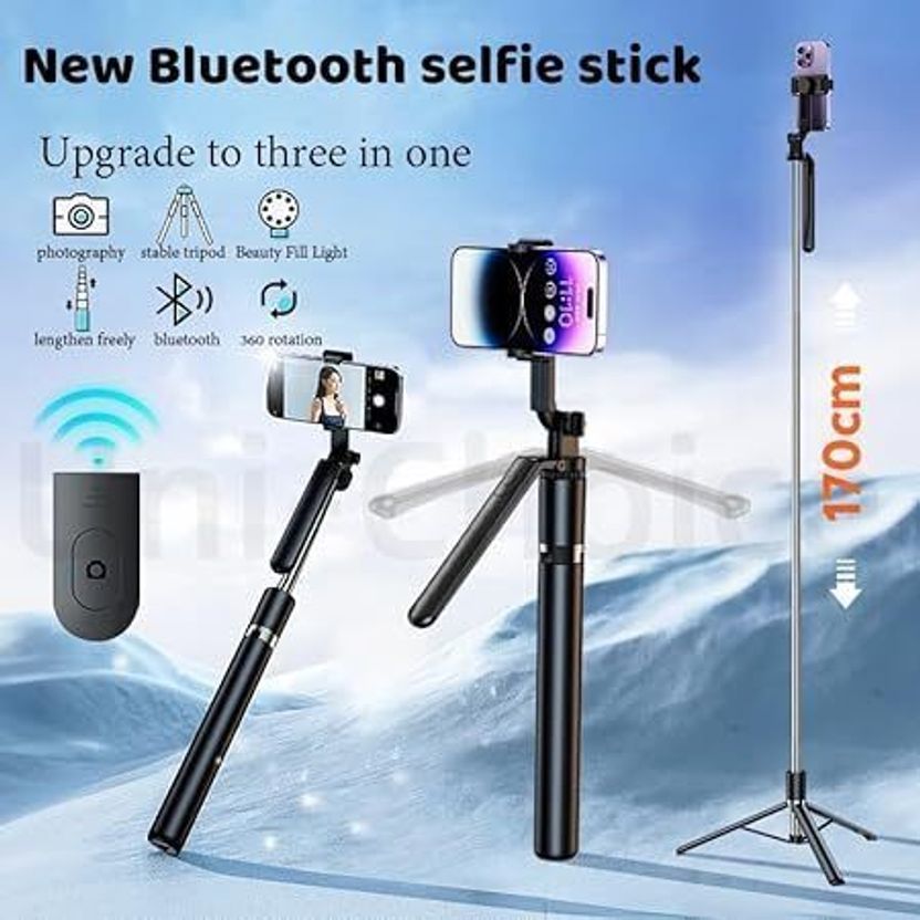 sickle R16s Selfie Stick with Tripod and Bluetooth - Image 5