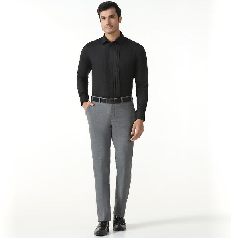 Blackberrys Skinny Fit Men Grey Trousers - Image 4