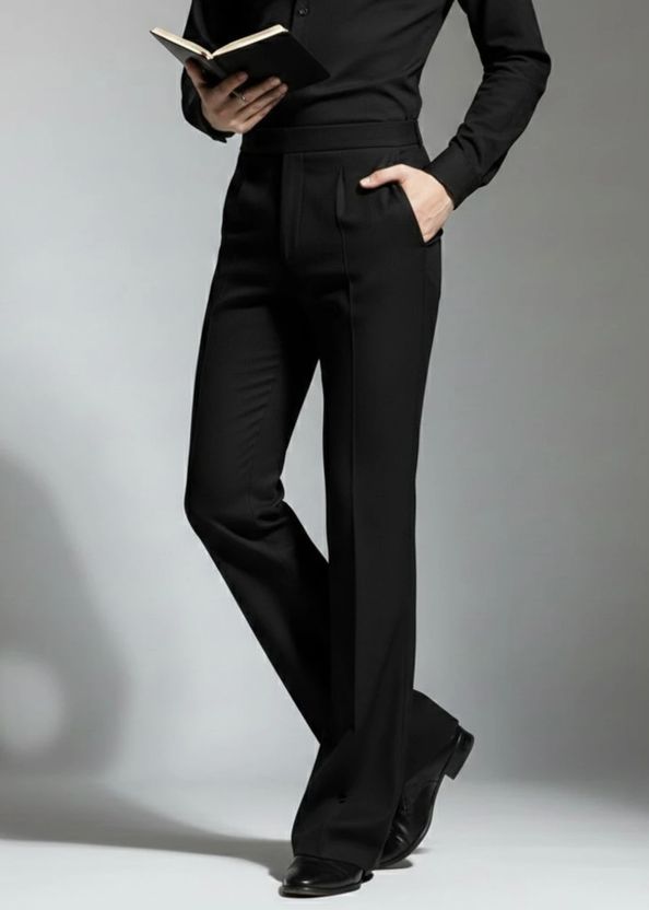 Forest Men Black Polyester Trousers - Image 3