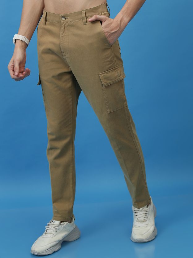 HIGHLANDER Men Khaki Trousers Green - Image 4