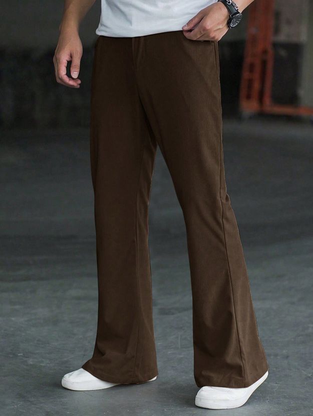 Plus91 Men White Lycra Blend Trousers - Image 5