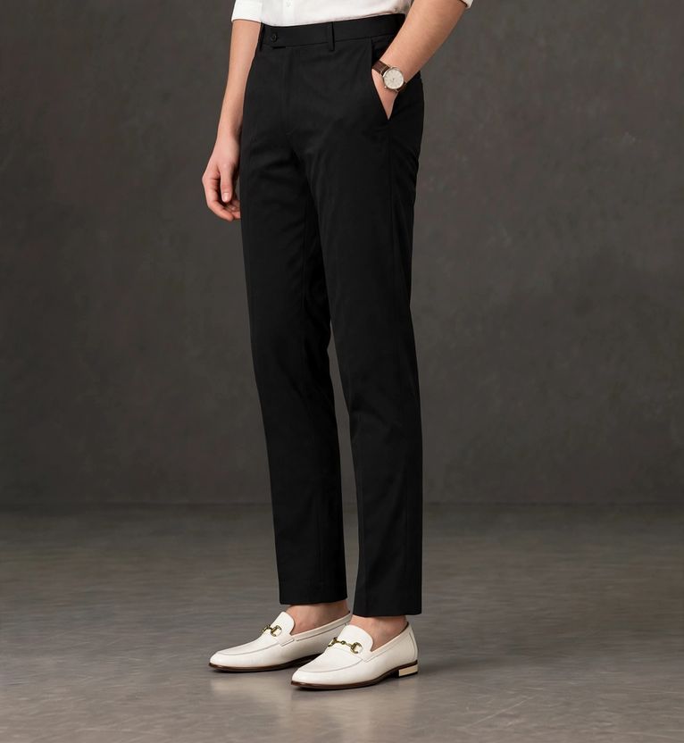 WEAROBICS Regular Fit Black Trousers - Image 3