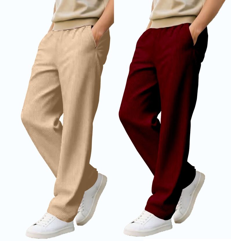 COMBRAIDED Loose Fit Men Multicolor Trousers - Image 10