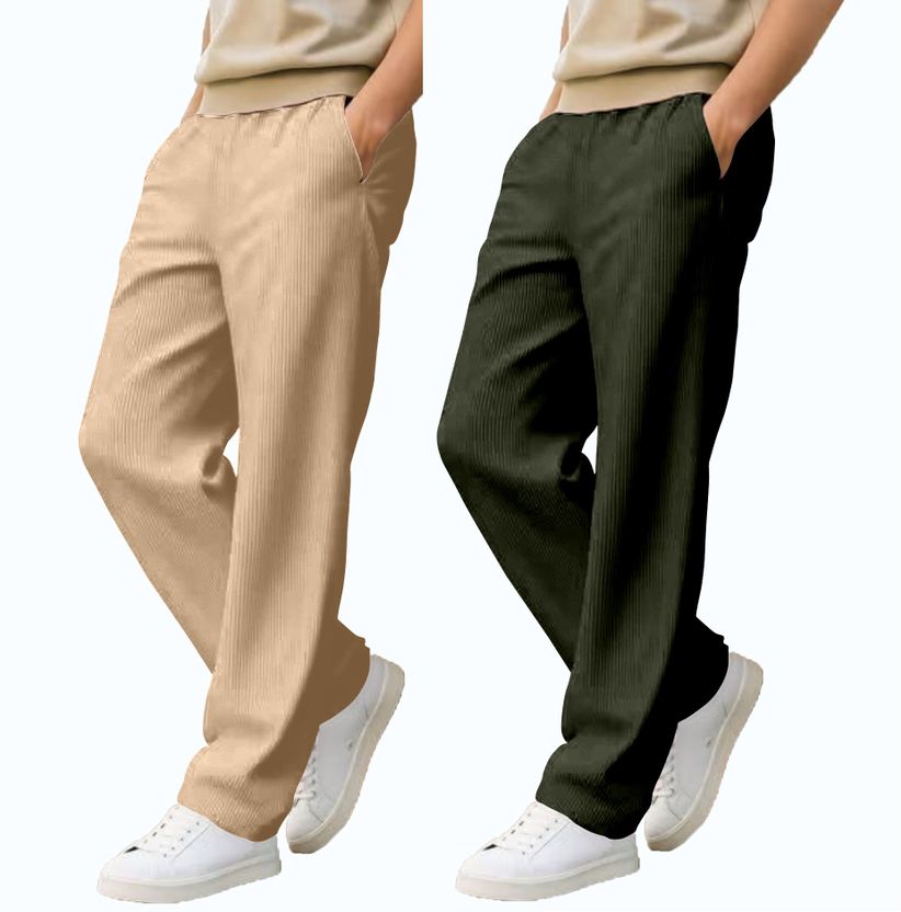 COMBRAIDED Loose Fit Men Multicolor Trousers - Image 9