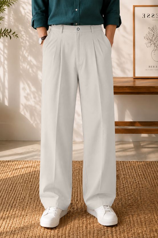 FTX Loose Fit Men Beige Trousers - Image 8