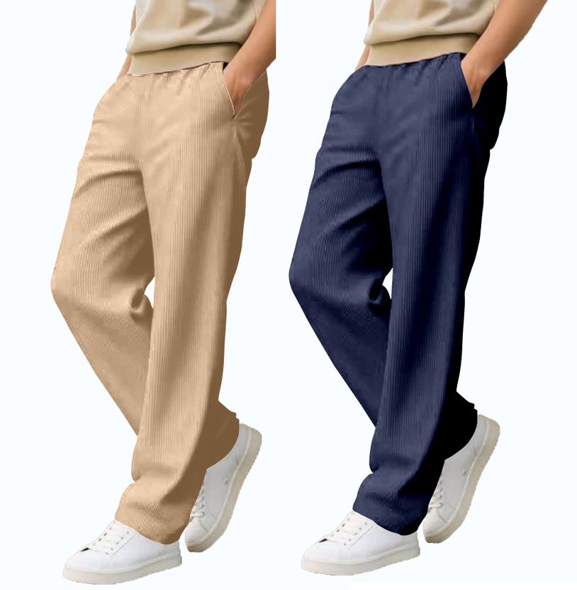 COMBRAIDED Loose Fit Men Multicolor Trousers - Image 7