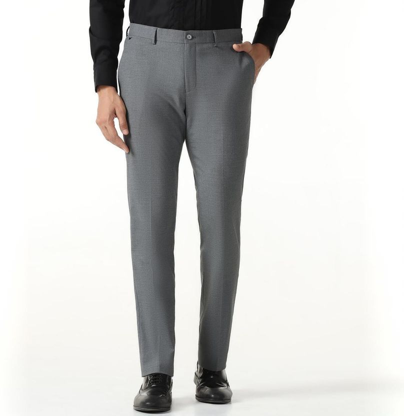 Blackberrys Skinny Fit Men Grey Trousers - Image 1