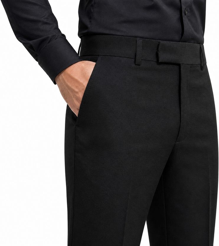 KDR Men Black Lycra Blend Trousers - Image 4