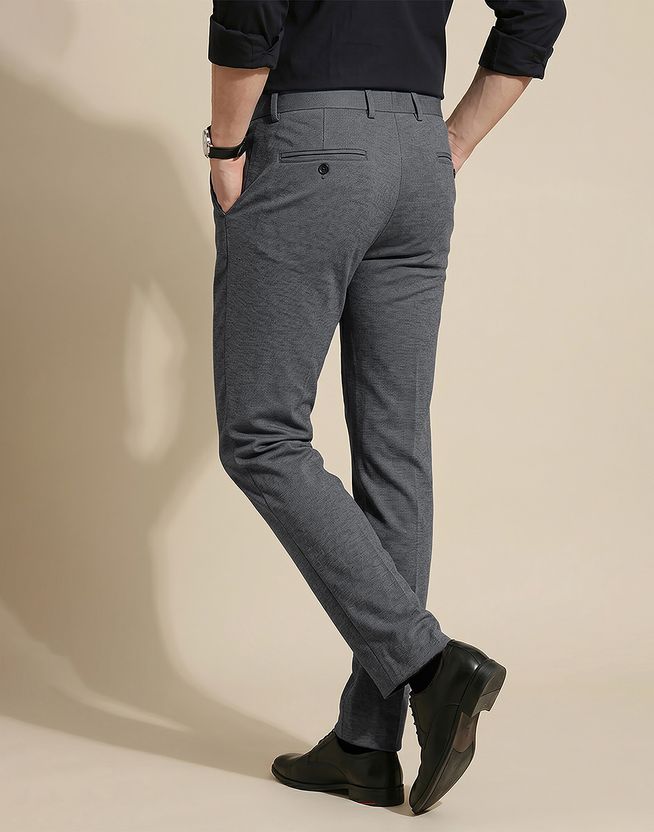 PETER ENGLAND Slim Fit Grey Trousers - Image 2