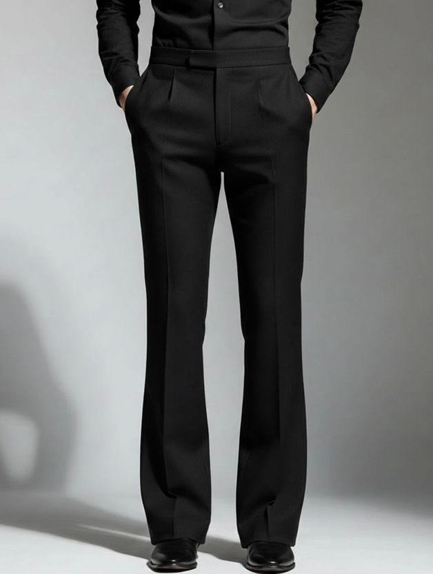 Forest Men Black Polyester Trousers - Image 1