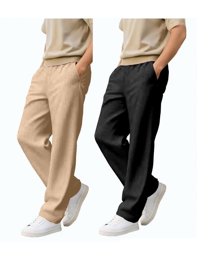 COMBRAIDED Loose Fit Men Multicolor Trousers - Image 6