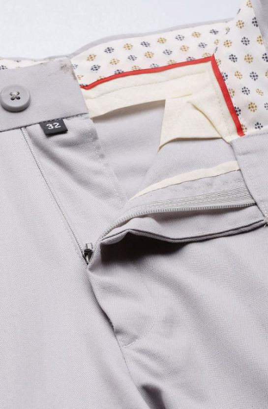 PESADO Slim Fit Men Grey Trousers - Image 5