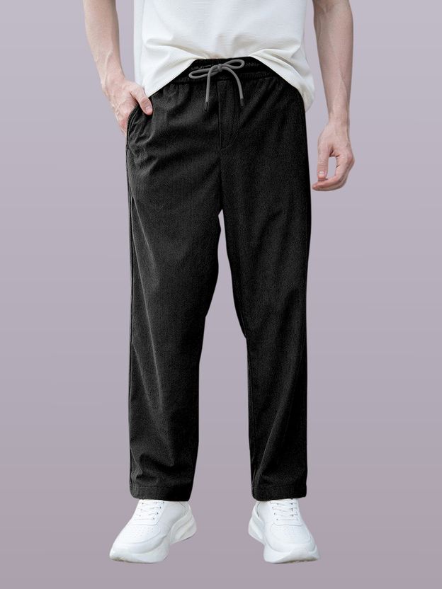 GIBBONTE Men Brown Grey Track Pants - Image 6