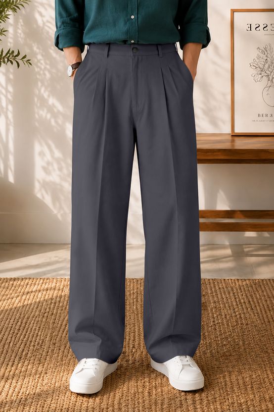 FTX Loose Fit Men Beige Trousers - Image 7