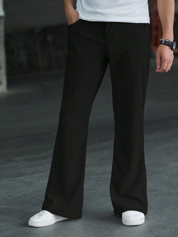 Plus91 Men Black Lycra Blend Trousers - Image 6