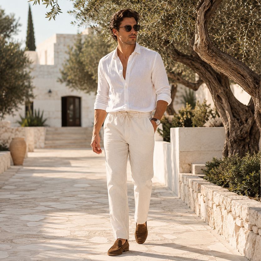 WHISQ Straight Fit Men Green Trousers - Image 9