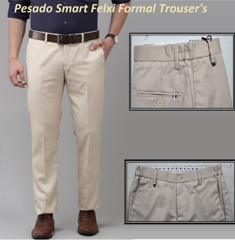 PESADO Men Slim Fit Black Trousers - Image 9