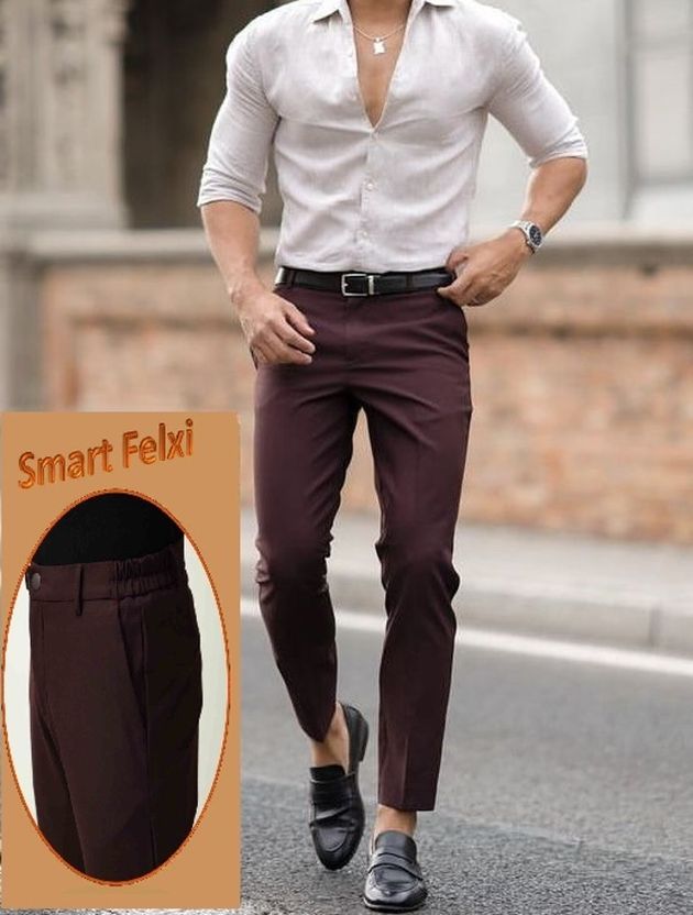 PESADO Men Slim Fit Black Trousers - Image 8