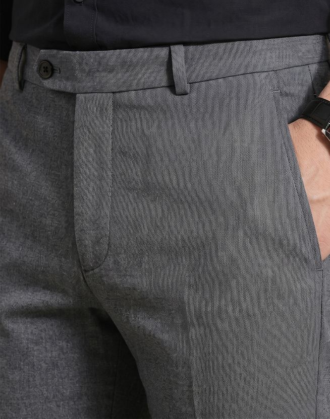 PETER ENGLAND Slim Fit Grey Trousers - Image 4