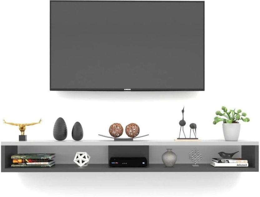 K K HANDICRAFTS Modern Wall Mounted TV Unit Shelf - Image 5