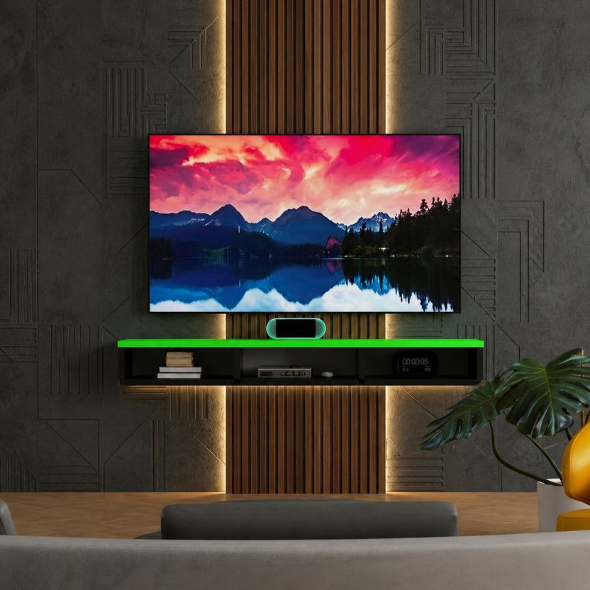 K K HANDICRAFTS Modern Wall Mounted TV Unit Shelf - Image 9