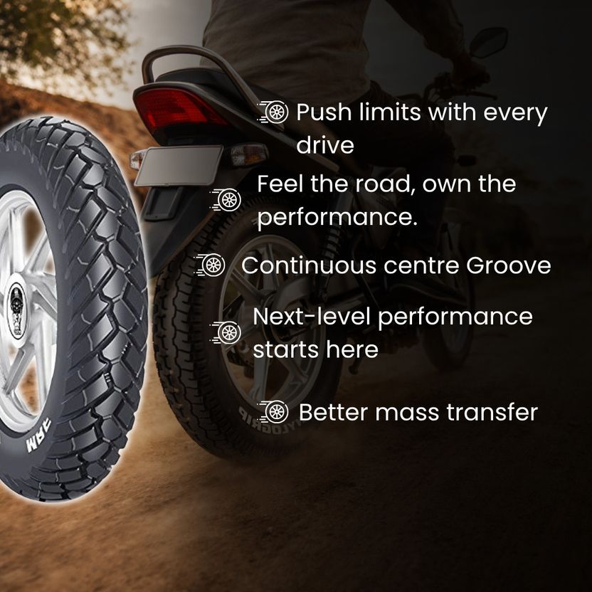MRF M 120/80-17 61P Rear Two Wheeler Tyre - Image 2