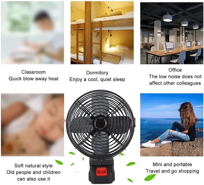 Care 4 Rechargeable Lithium Battery Fan - Image 4