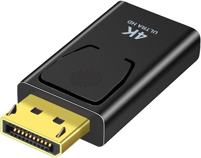 HITRIME TV-out Cable DisplayPort to HDMI 4K Adapter, DP Male to HDMI Female, Supports 4K@30Hz