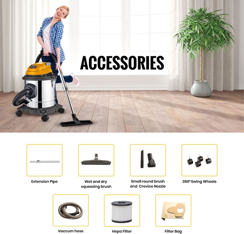 iBELL YOVER YO1200 1200W 15L Vacuum - Image 5