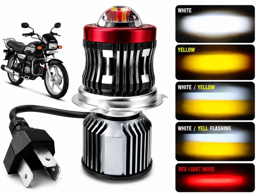 BIKEBLOOM H4 40W LED Headlight for Motorbikes - Image 1