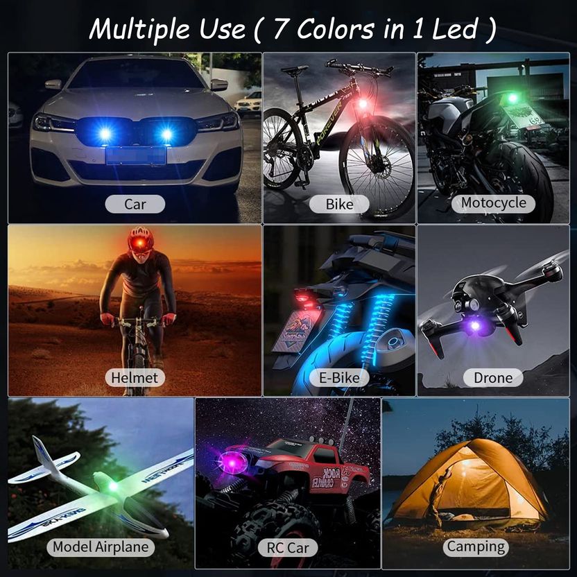 AccessoriZoid Rechargeable Multi Color LED Light - Image 2