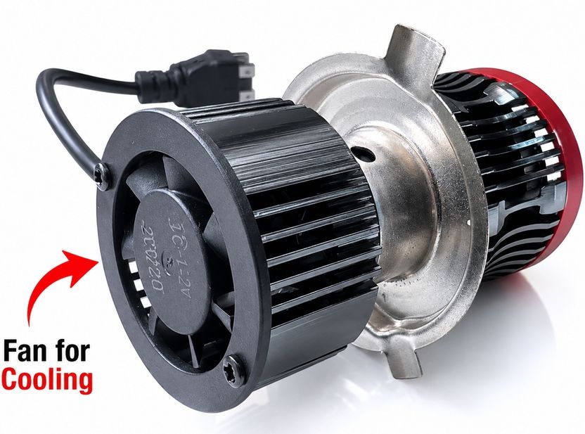 BIKEBLOOM H4 40W LED Headlight for Motorbikes - Image 4