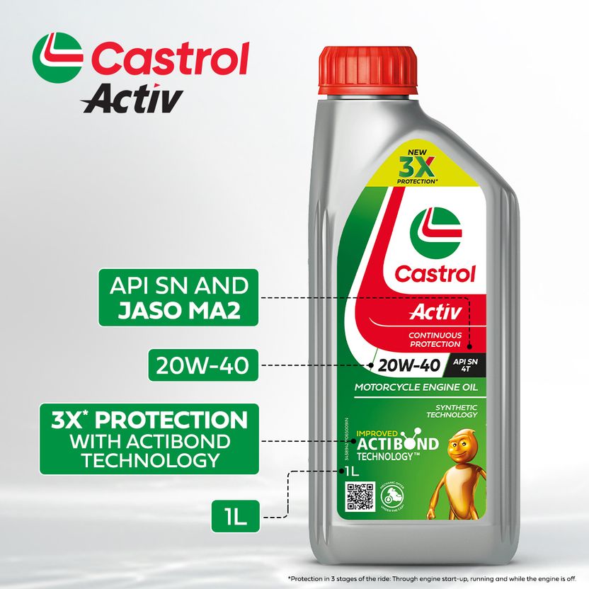 Castrol Activ 20W-40 4T 3X Protection - Image 4