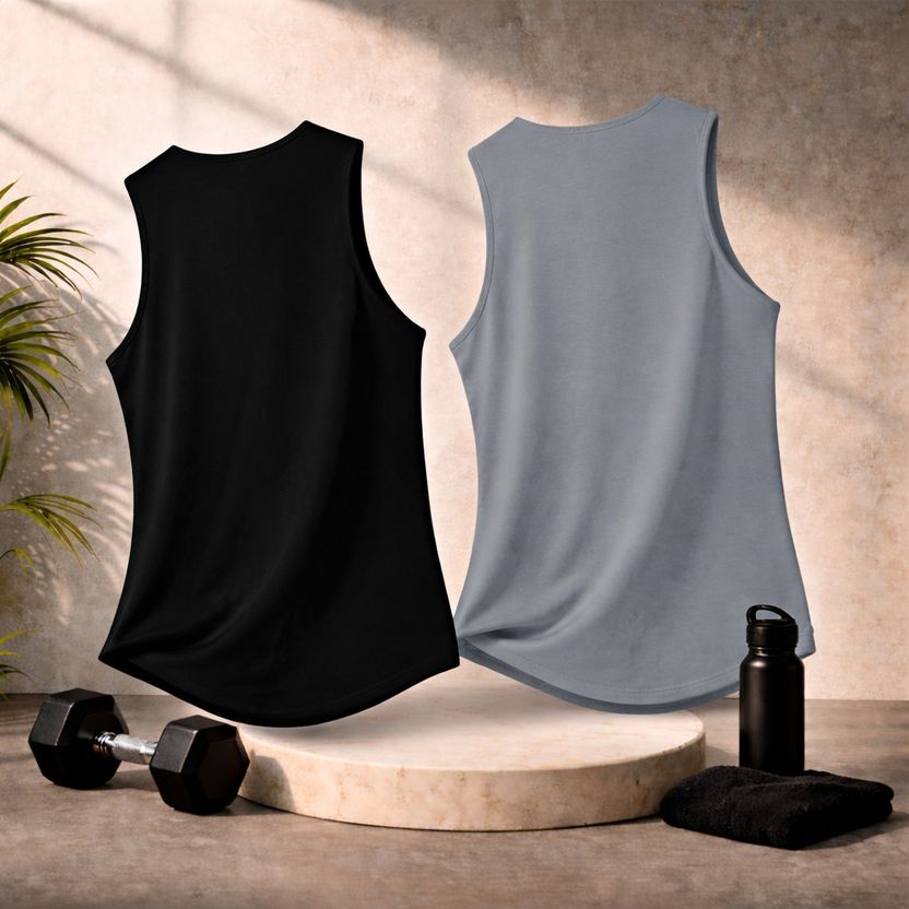 Boxman 2 Pack Men's Printed Round Neck Black T-Shirts Pack of 2 - Image 2