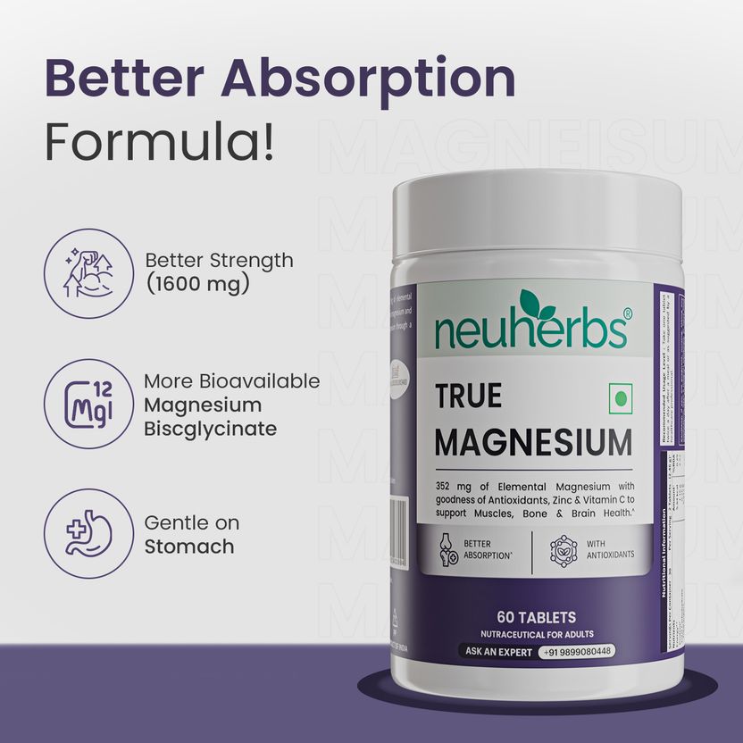 Neuherbs True Magnesium With Antioxidants, Zinc & Vitamin C - Image 6