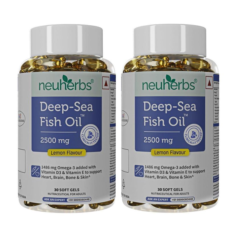 Neuherbs Deep Sea Omega 3 Fish Oil 2500mg 2.5 g - Image 3