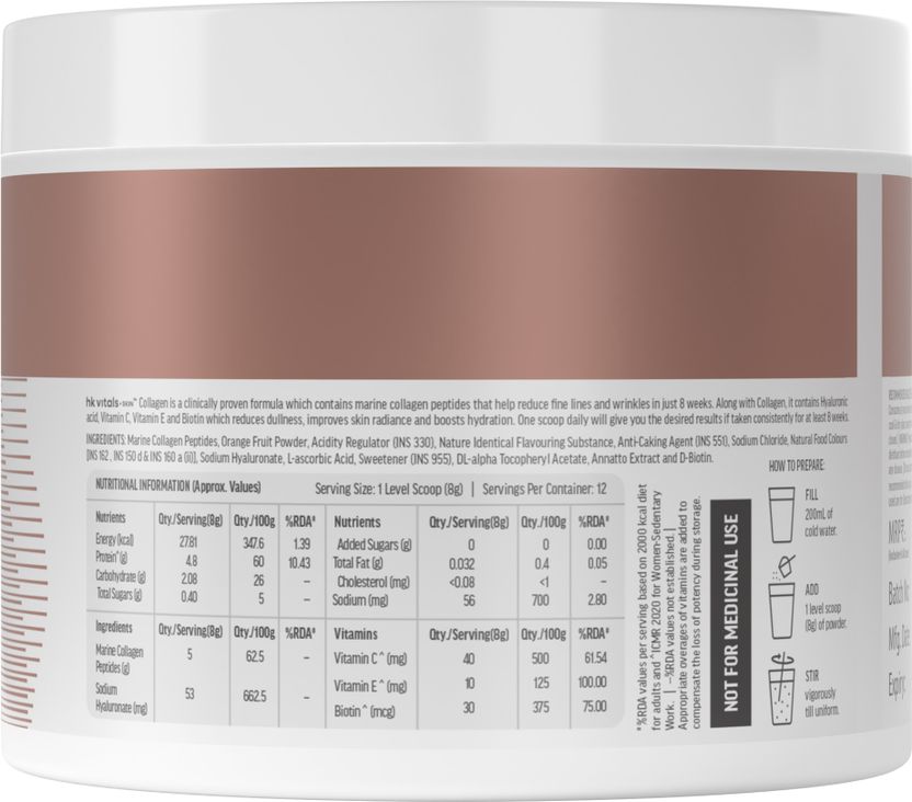 hk vitals Skin Radiance Marine Collagen 100g + Glutathione - Image 6