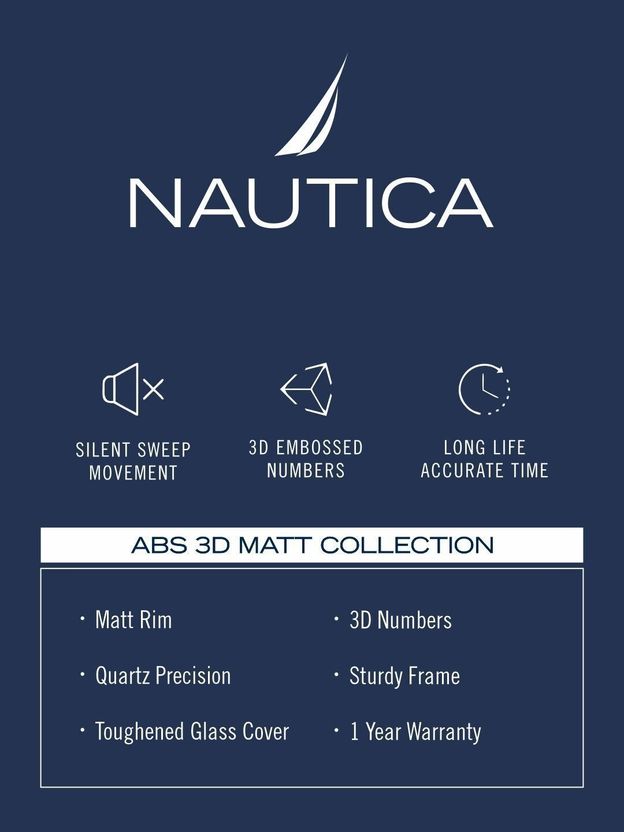NAUTICA Analog 30 cm X 30 cm Wall Clock (Gold, With Glass, DIY Cl...more - Image 6