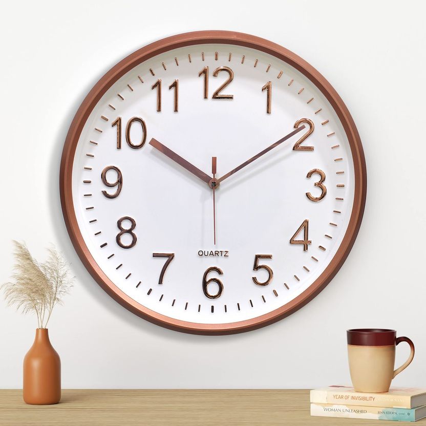 BOSCO 30x30 cm Brown Wall Clock - Image 10