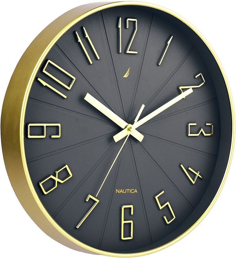 NAUTICA Analog 30 cm X 30 cm Wall Clock (Gold, With Glass, DIY Cl...more - Image 4